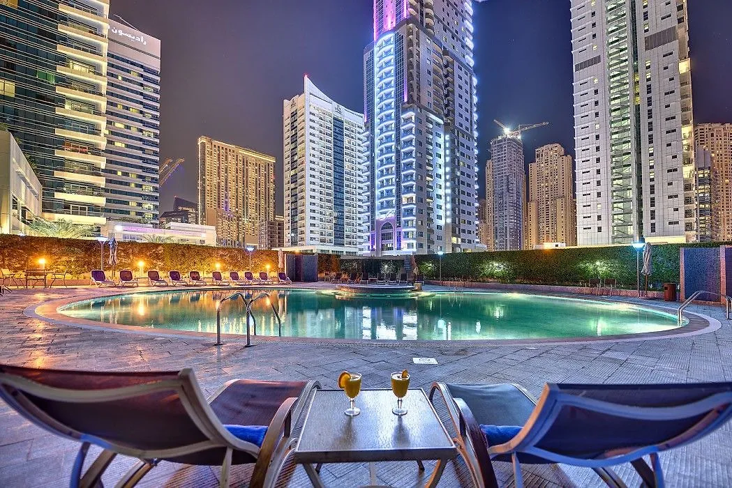 Marina View Deluxe Hotel Apartment Dubai Förenade Arabemiraten